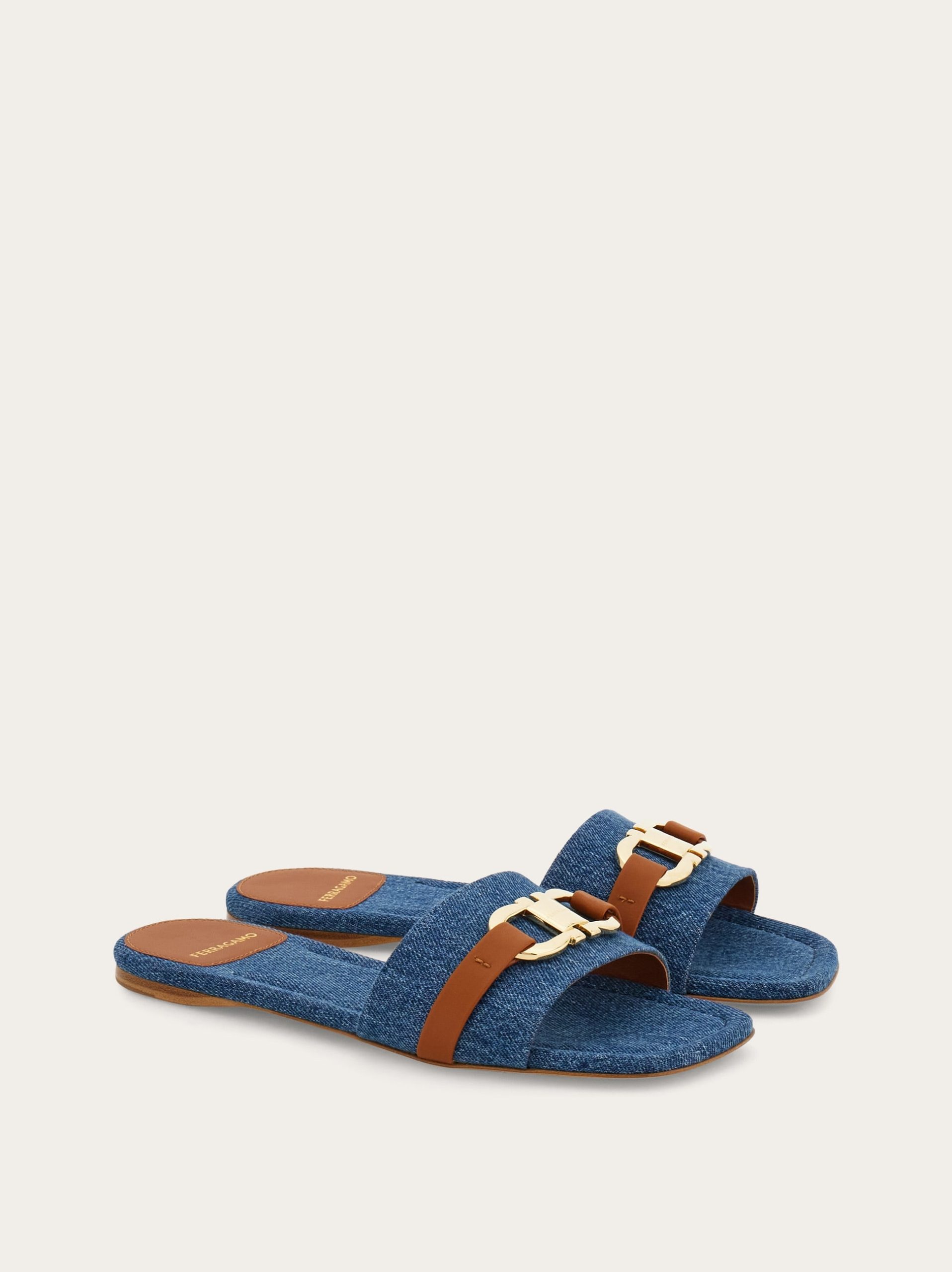 Ferragamo Flat slide with Gancini ornament - Image 5
